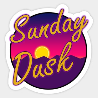 Sunday Dusk Logo Sticker